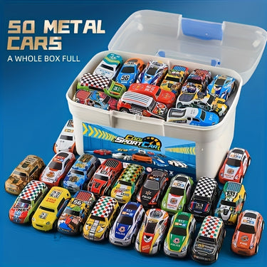 A 50-piece Alloy Toy Car Set